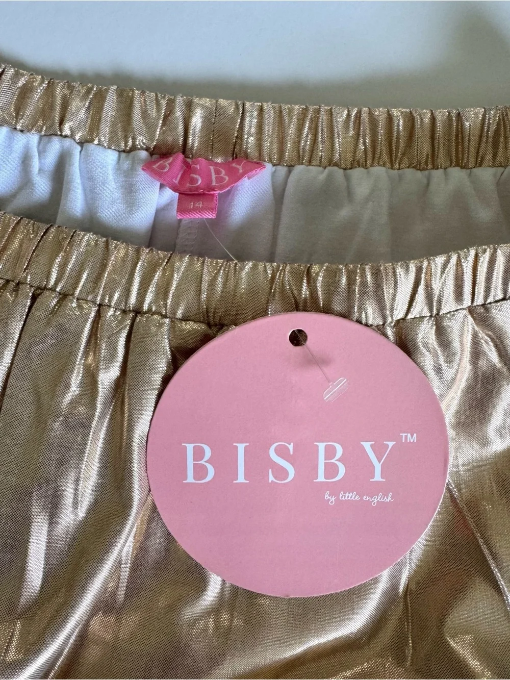 Bisby Metallic Rose Gold Girls' Skort